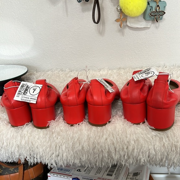 Everlane Italian Leather The Day Heel Red - Picture 11 of 14